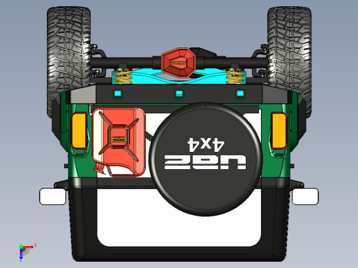 越野车CATIA V5 r21模型俯视缩略图