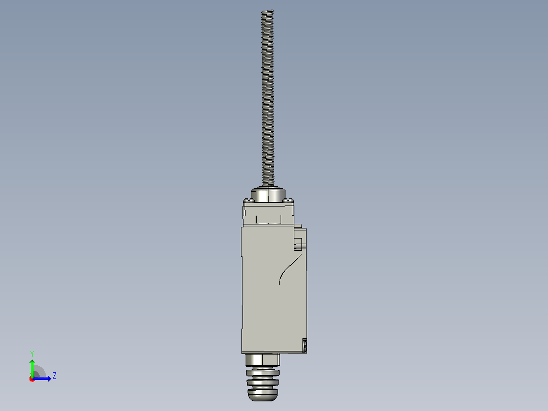 行程开关传感器TZ-9167左视图