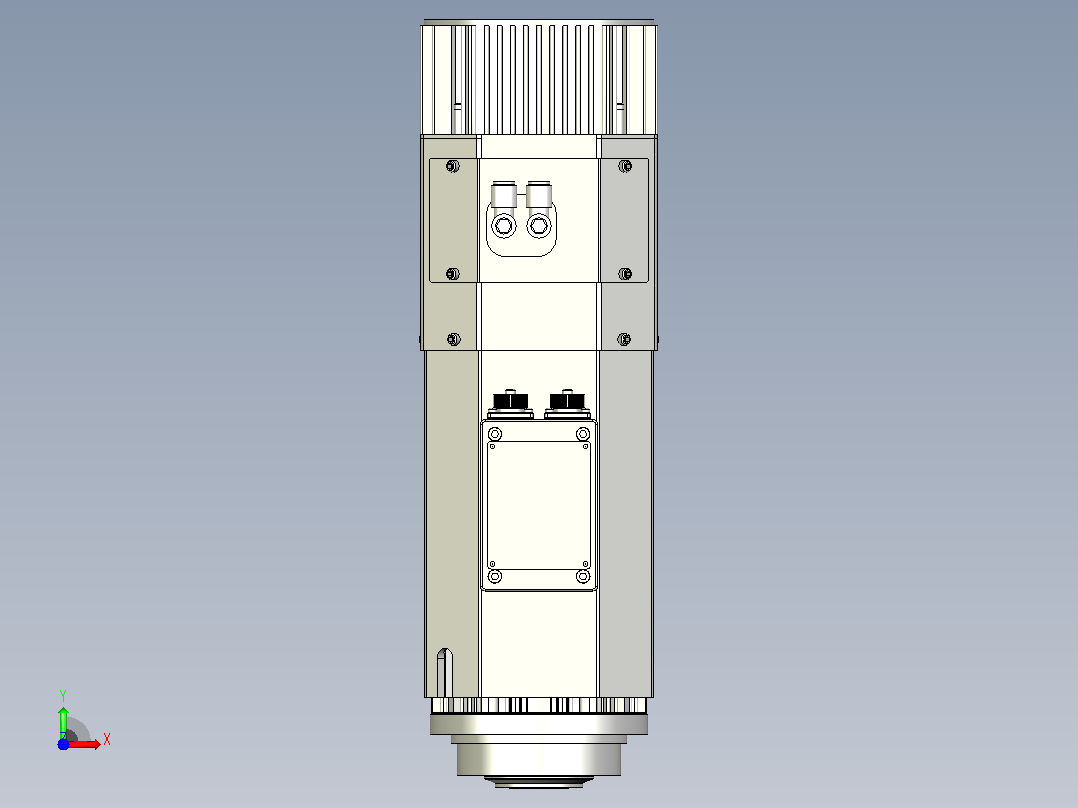 ES919.130-9.0KW-ISO30自动换刀电主轴[ES919-12-9KW-ISO30]前视图