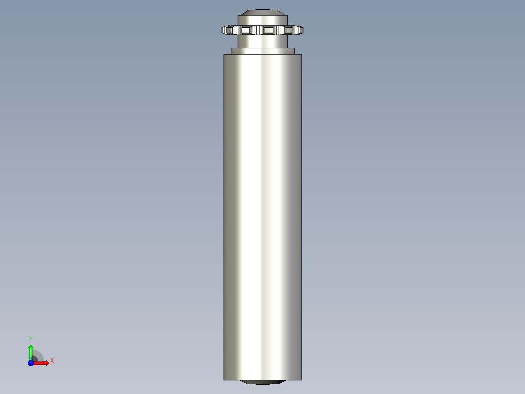 SD1-08B11T-D60X2.0T-AGL283-RL250-C1动力钢制单排齿输送滚筒前视图