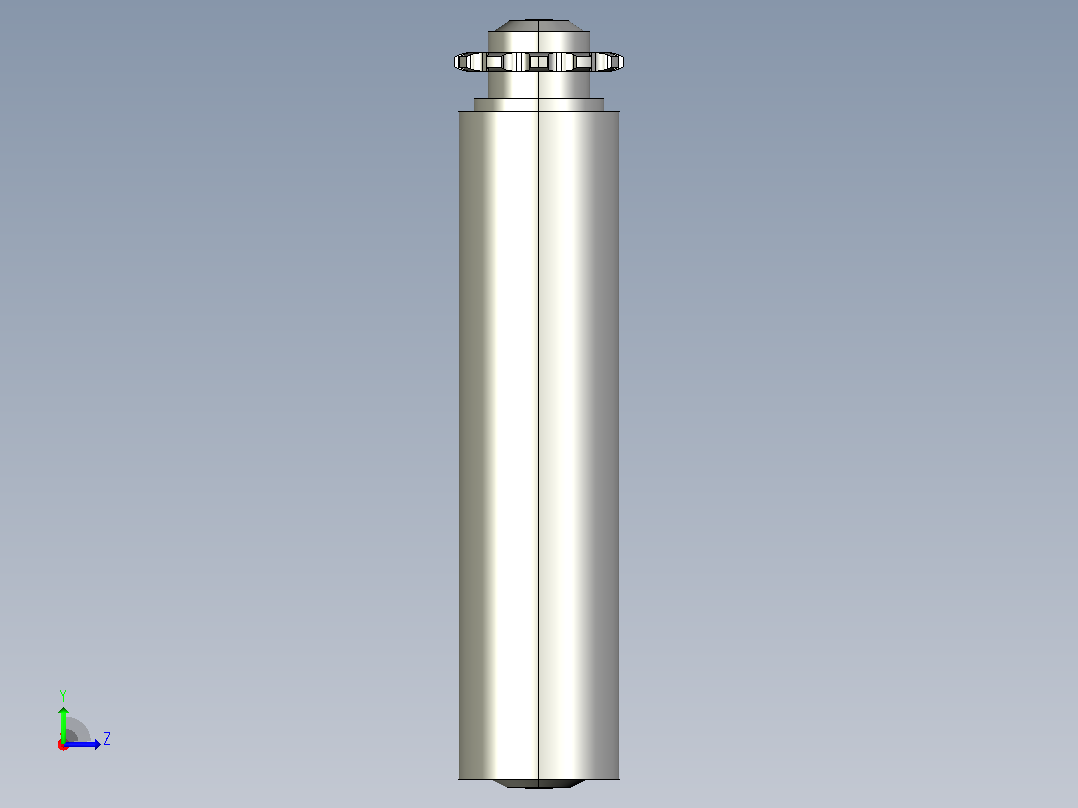 SD1-08B11T-D60X2.0T-AGL283-RL250-C1动力钢制单排齿输送滚筒左视图