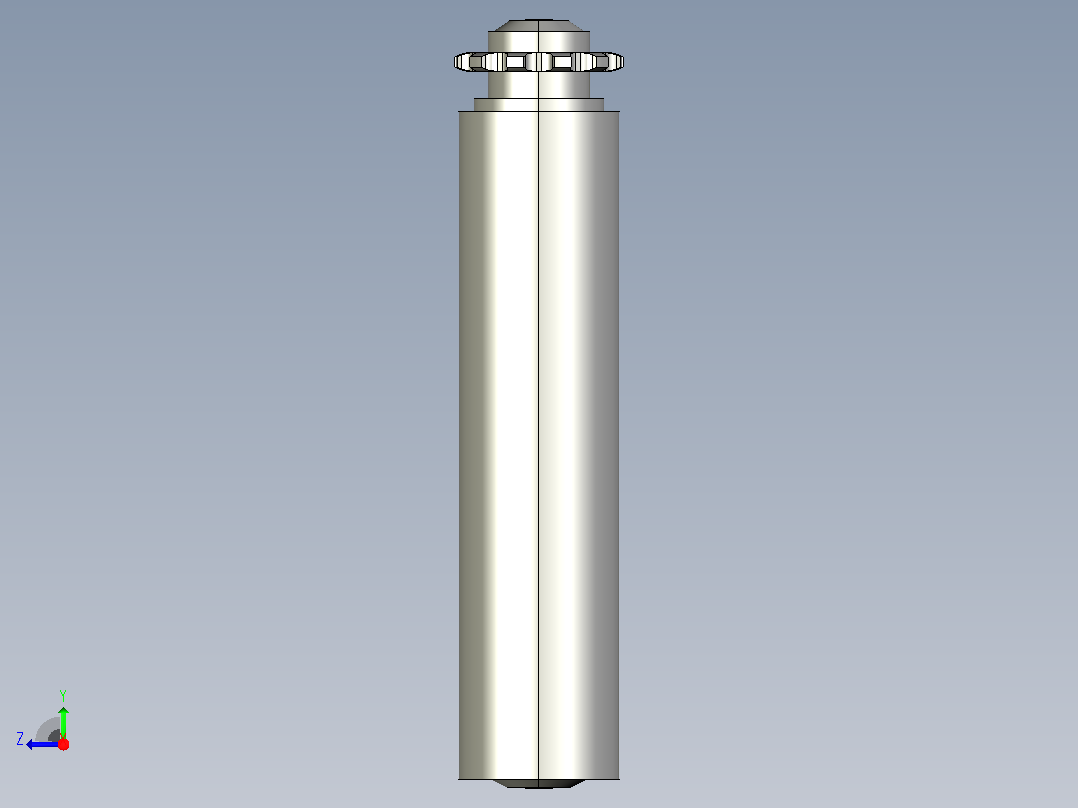 SD1-08B11T-D60X2.0T-AGL283-RL250-C1动力钢制单排齿输送滚筒右视图