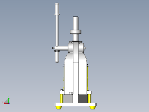 使用齿条式冲床的手动简易开孔夹具后视缩略图