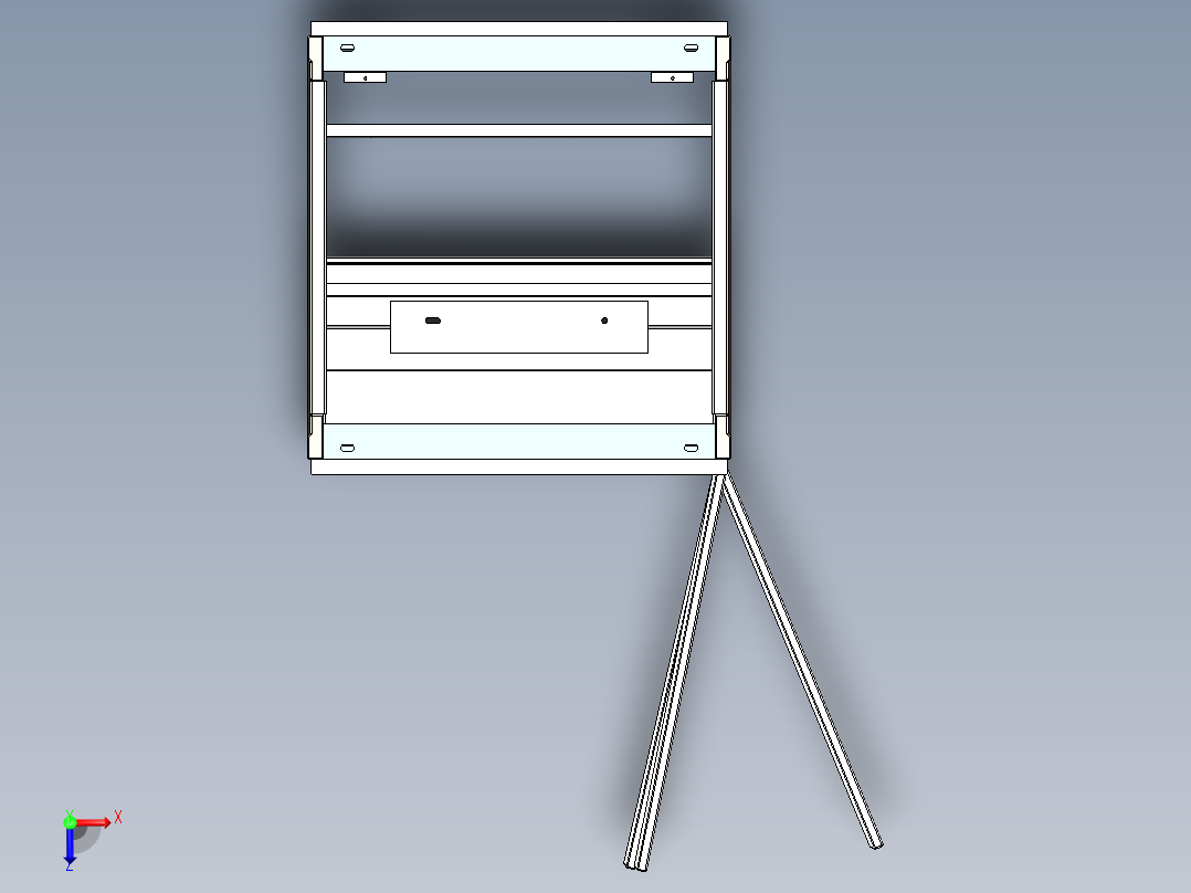 进线柜GGD带计量俯视图