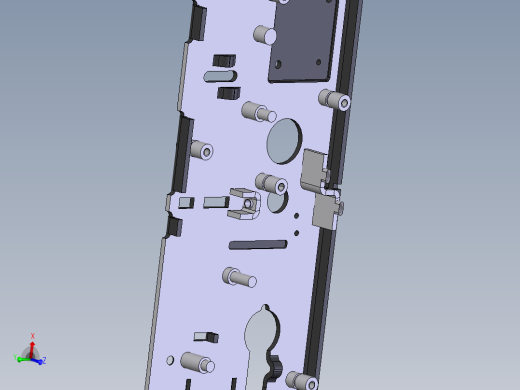 拉手门锁内部结构