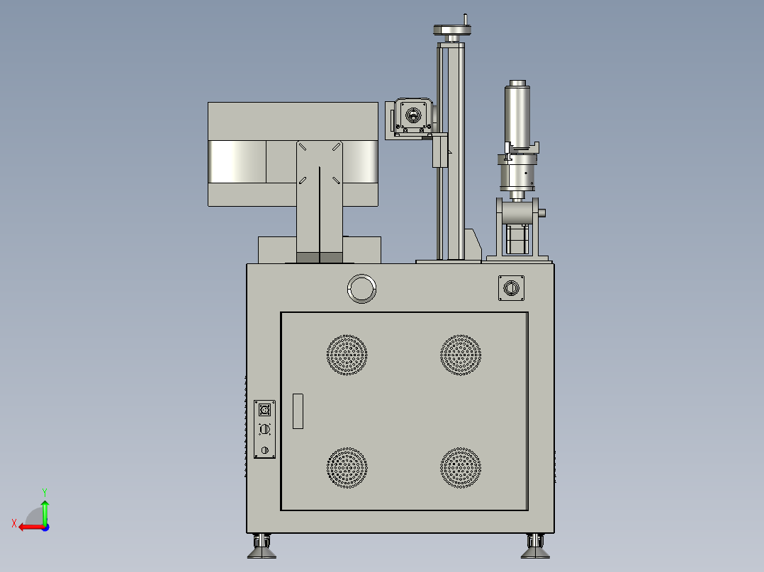 非标激光打标设备后视图