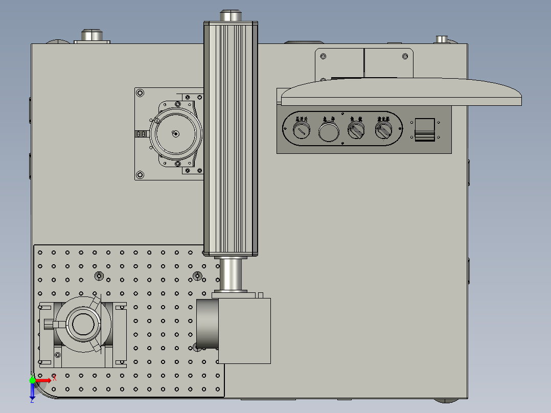 非标激光打标设备俯视图