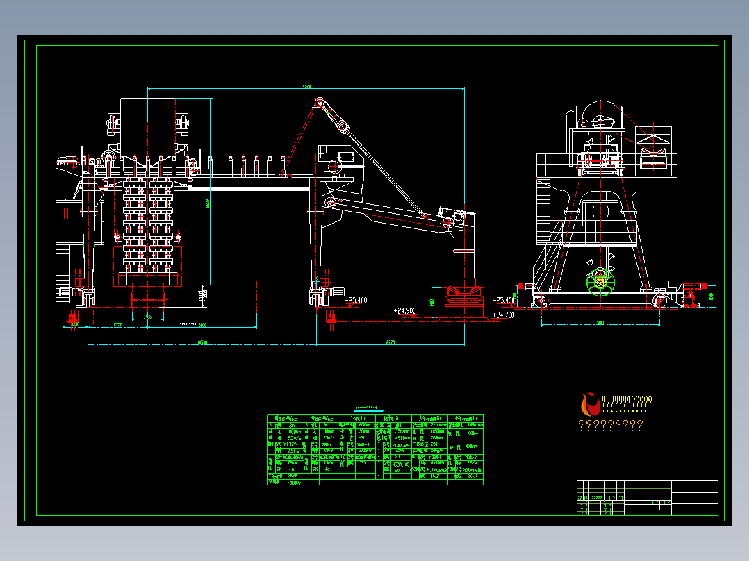 链斗卸车机详图