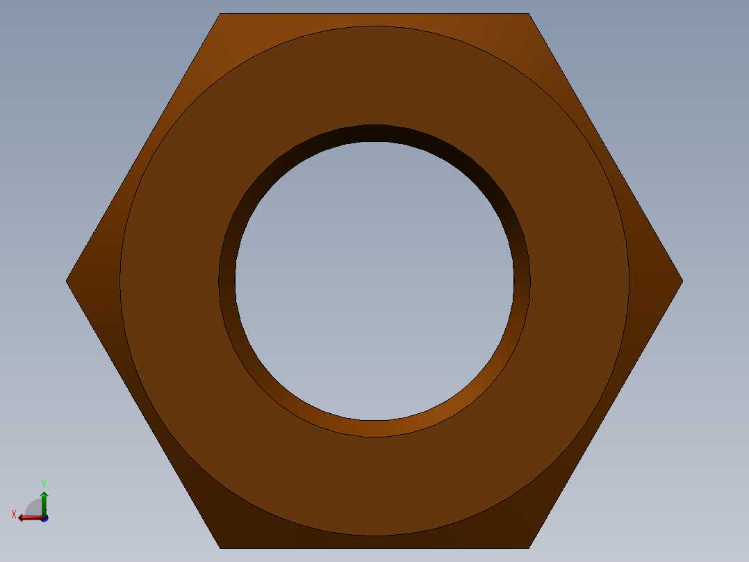槽形螺母M10后视图
