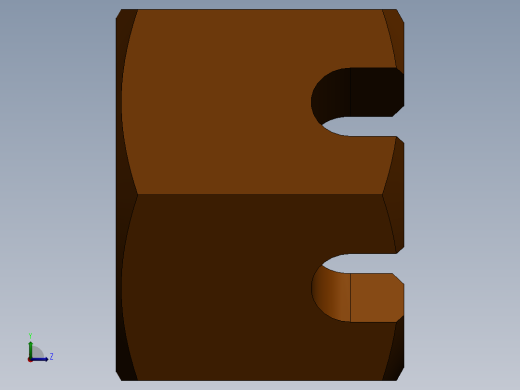 槽形螺母M10左视缩略图