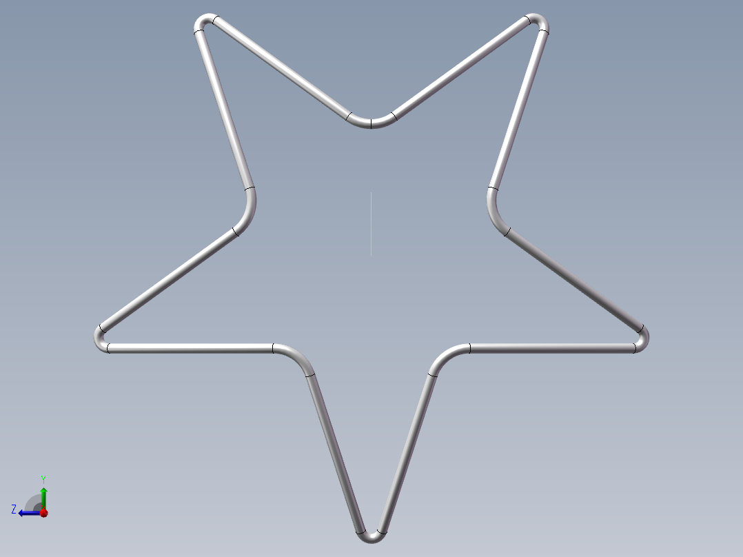 球面五角星右视图