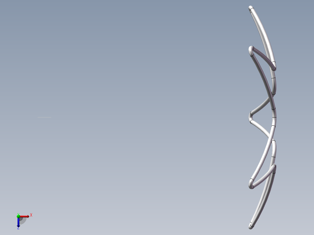 球面五角星俯视图