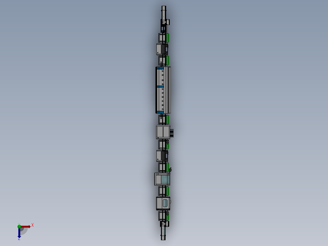 G955 SMT流程生产线3D图俯视图
