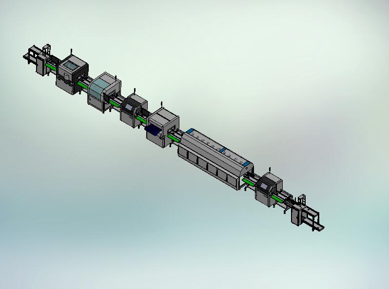 G955 SMT流程生产线3D图