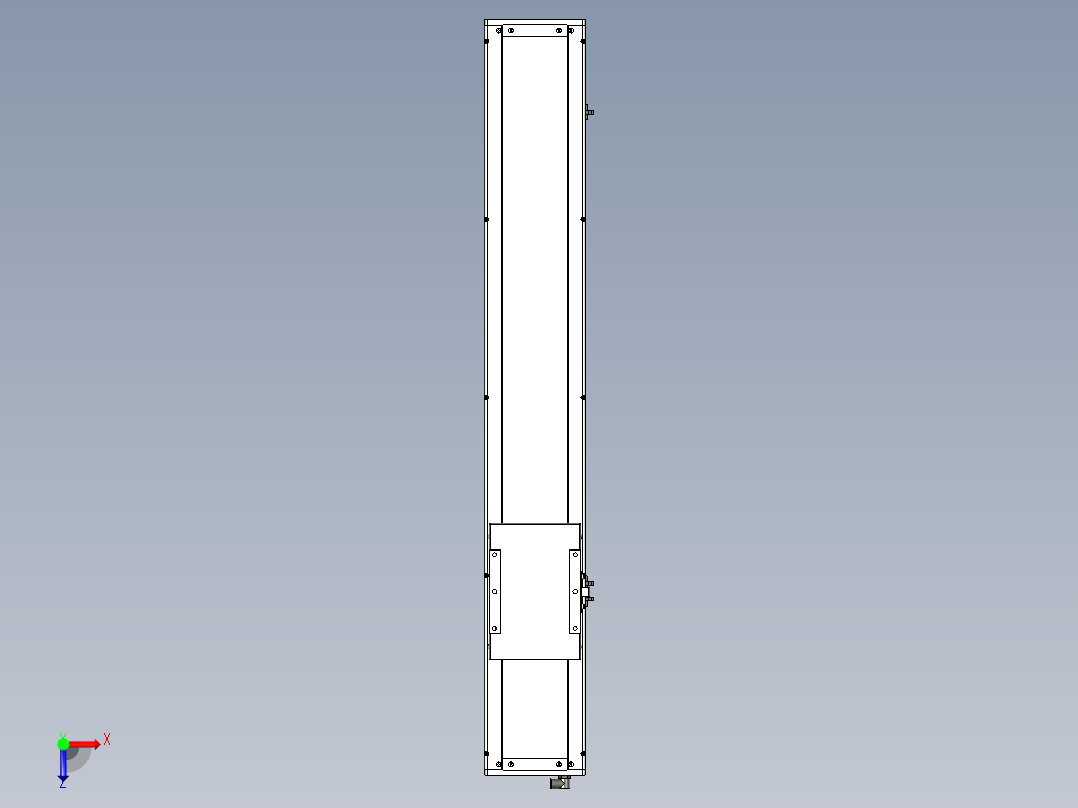 Toyo东佑达直线模组-ECH17-800-M-400W+煞車俯视图