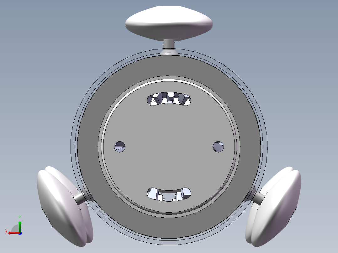 蛇形机器人SolidWorks设计后视图