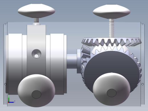 蛇形机器人SolidWorks设计左视缩略图