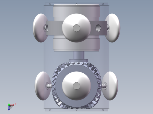 蛇形机器人SolidWorks设计俯视缩略图