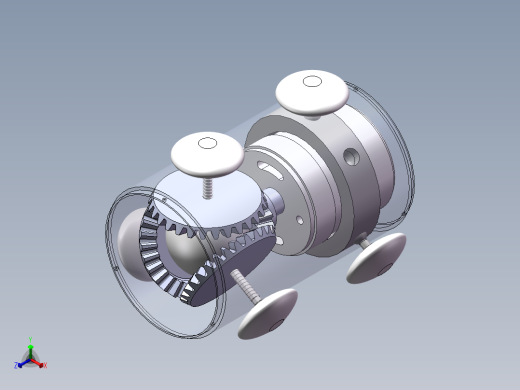 蛇形机器人SolidWorks设计正等轴测缩略图