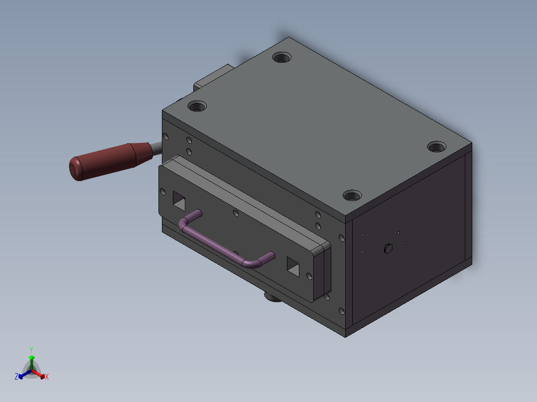 测试夹具感度检查器正等轴测图