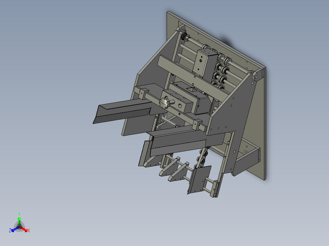 自动发卡机三维模型