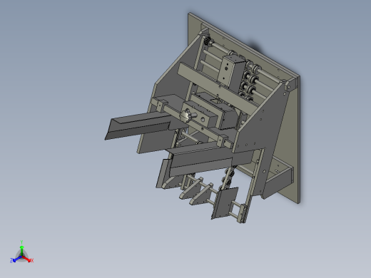 自动发卡机三维模型
