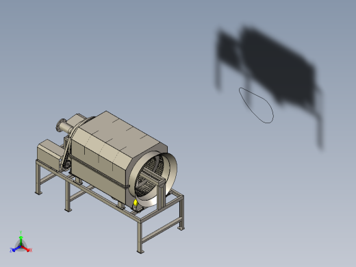 WLN1000-00-00（内进水微滤机）三维模型