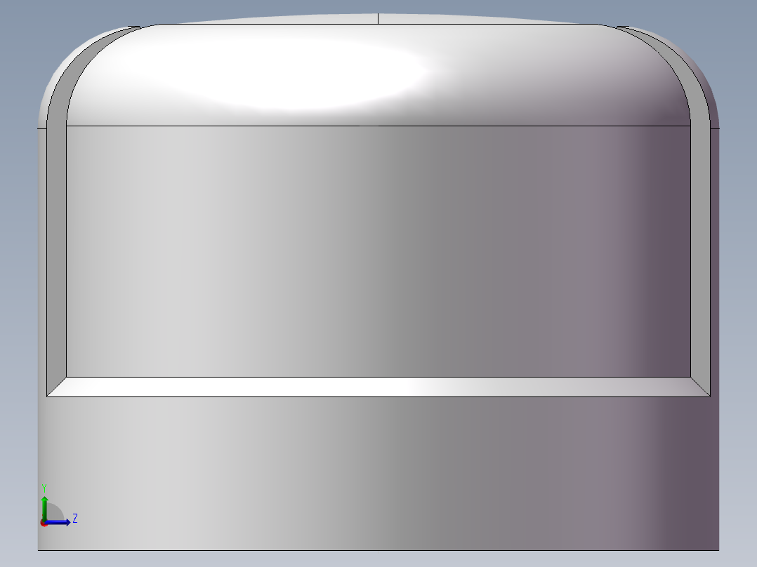 圆管帽 DN15左视图