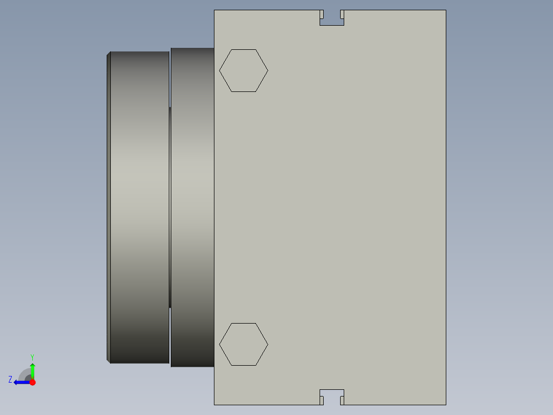 旋转气爪PRC40S右视图
