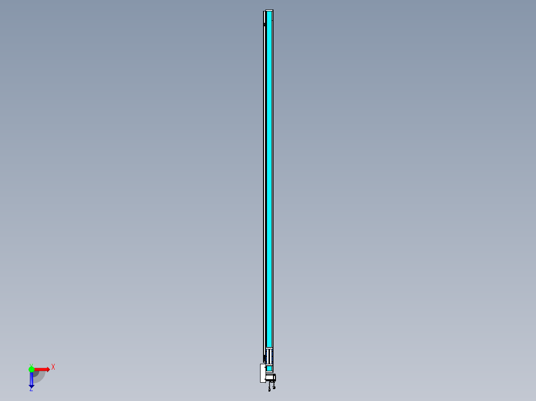 威洛博LB.GB同步带传动--欧规系列LB6A-L65-S2850-BR俯视图