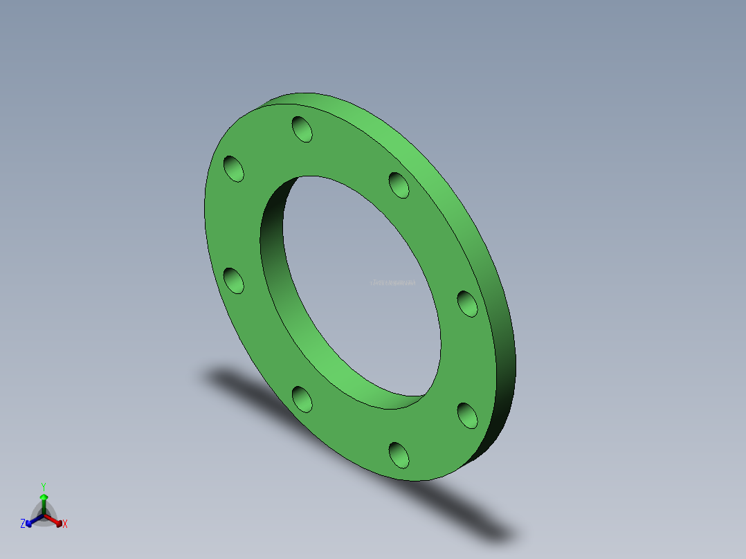 法兰 (22)正等轴测图