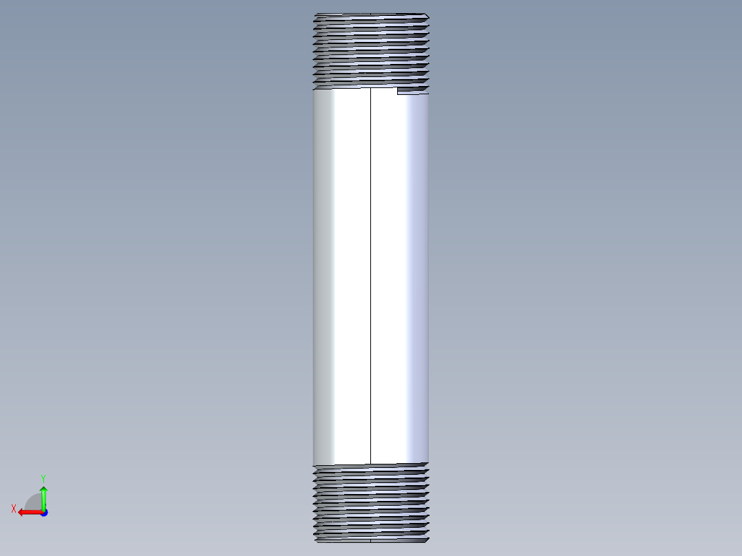 聚氯乙烯配件33-Sch80_Nipple_MPTxMPT_861-138_1in x 6in后视图