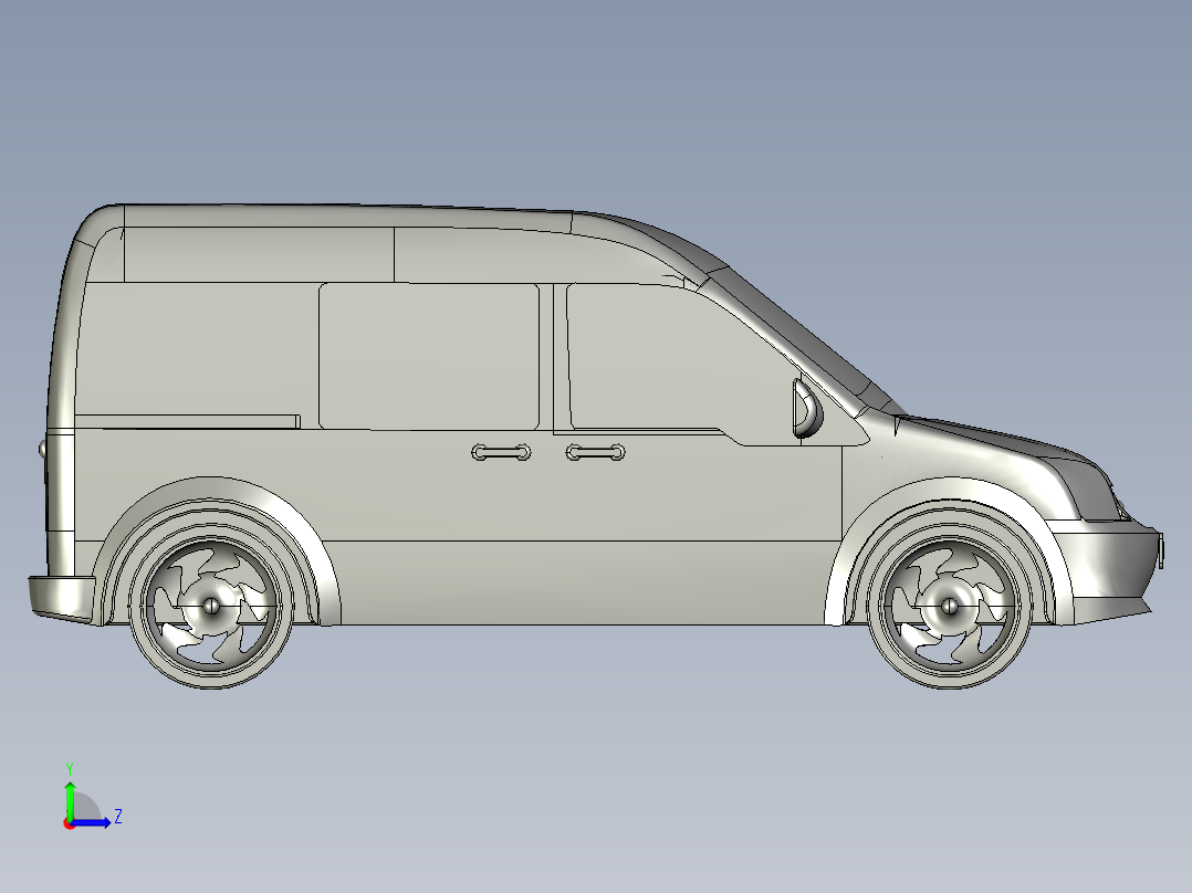 依维柯汽车左视图
