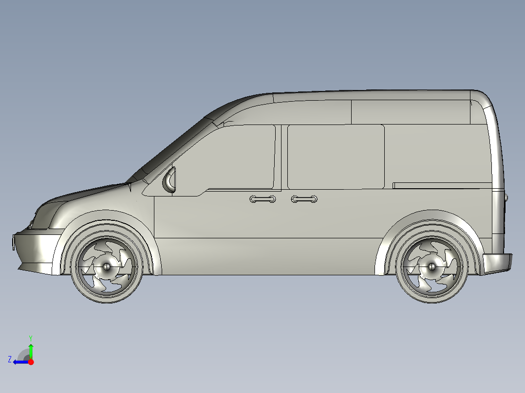 依维柯汽车右视图
