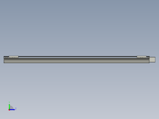 直线模组WG-LHB12-S1450-L(B)设计图纸左视缩略图