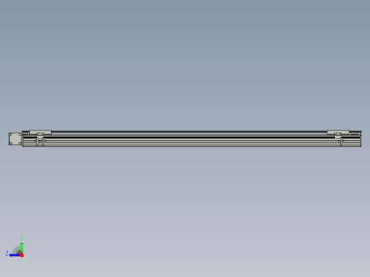 直线模组WG-LHB12-S1450-L(B)设计图纸右视缩略图