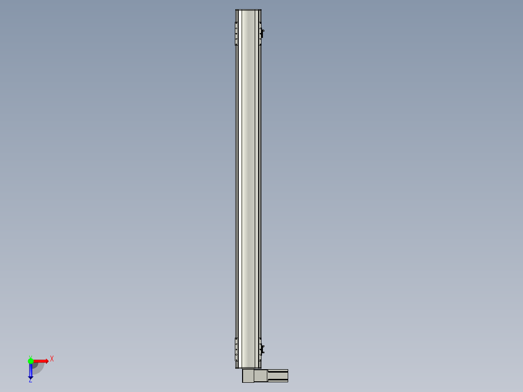 直线模组WG-LHB12-S1450-L(B)设计图纸俯视图