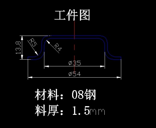 玻璃升降器外壳的冲压模具设计-复合模含4张CAD图缩略图