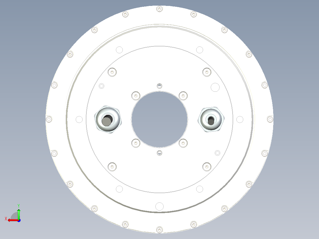 DMFE170-060RE4直驱电机后视图