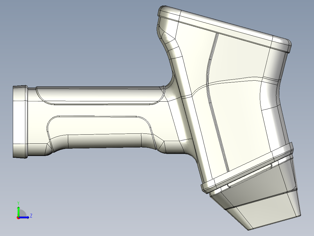 手持扫描设备左视图