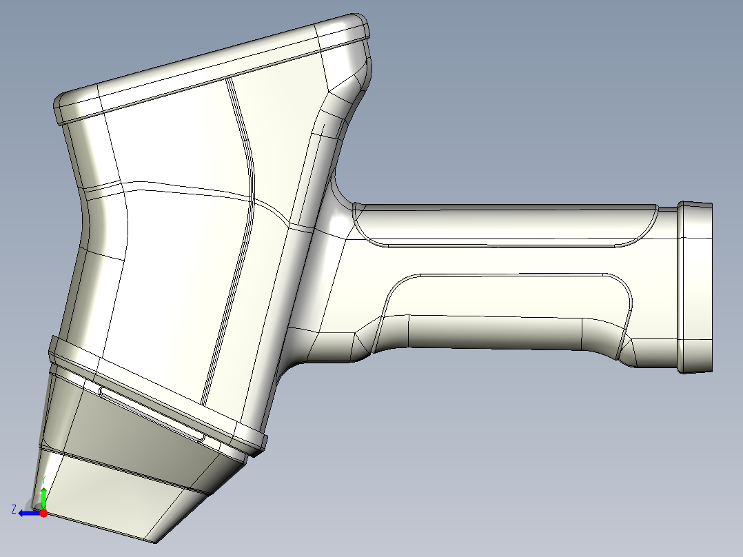 手持扫描设备右视图