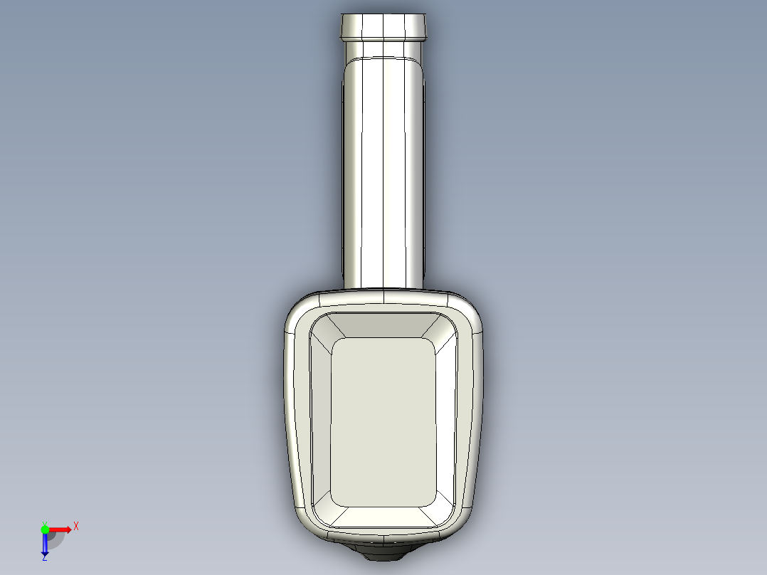 手持扫描设备俯视图