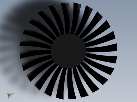 涡轮风扇---模型格式为 sw