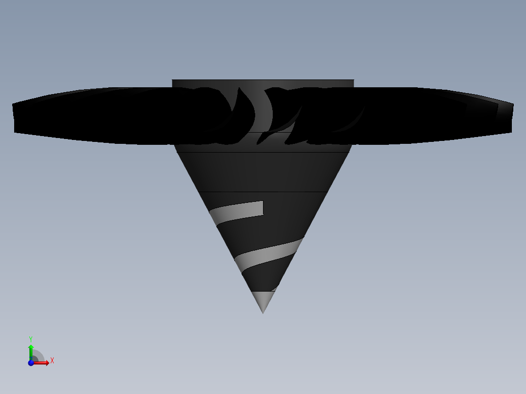 涡轮风扇---模型格式为 sw前视图