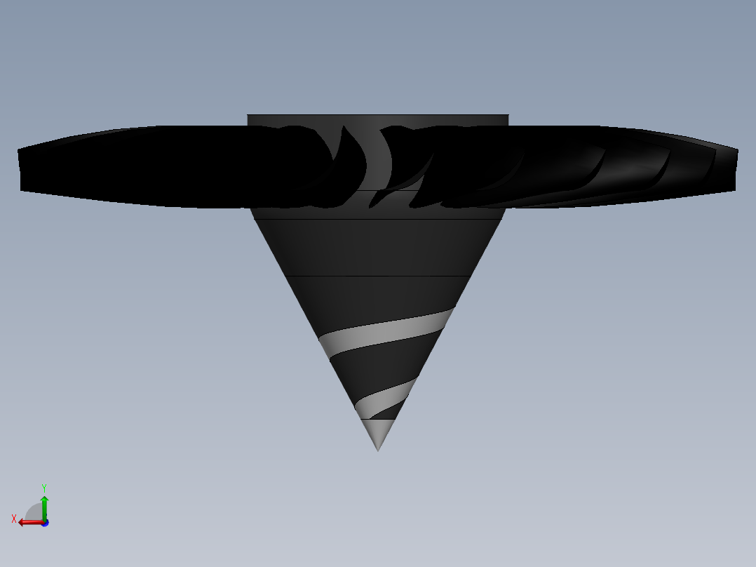 涡轮风扇---模型格式为 sw后视图