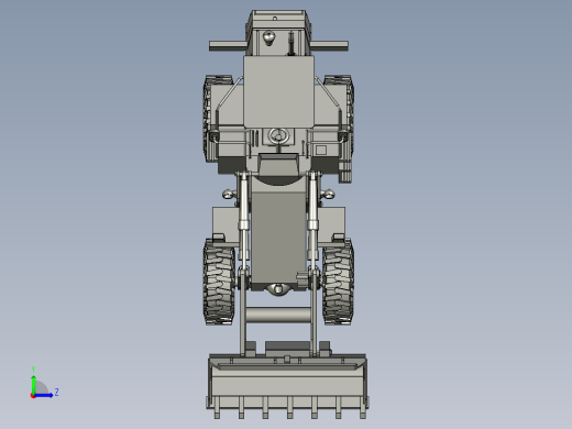 推土机模型左视缩略图