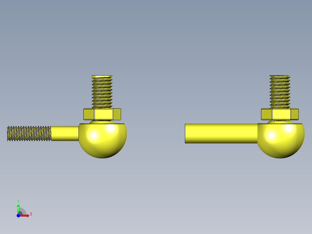 万向球头螺栓前视图
