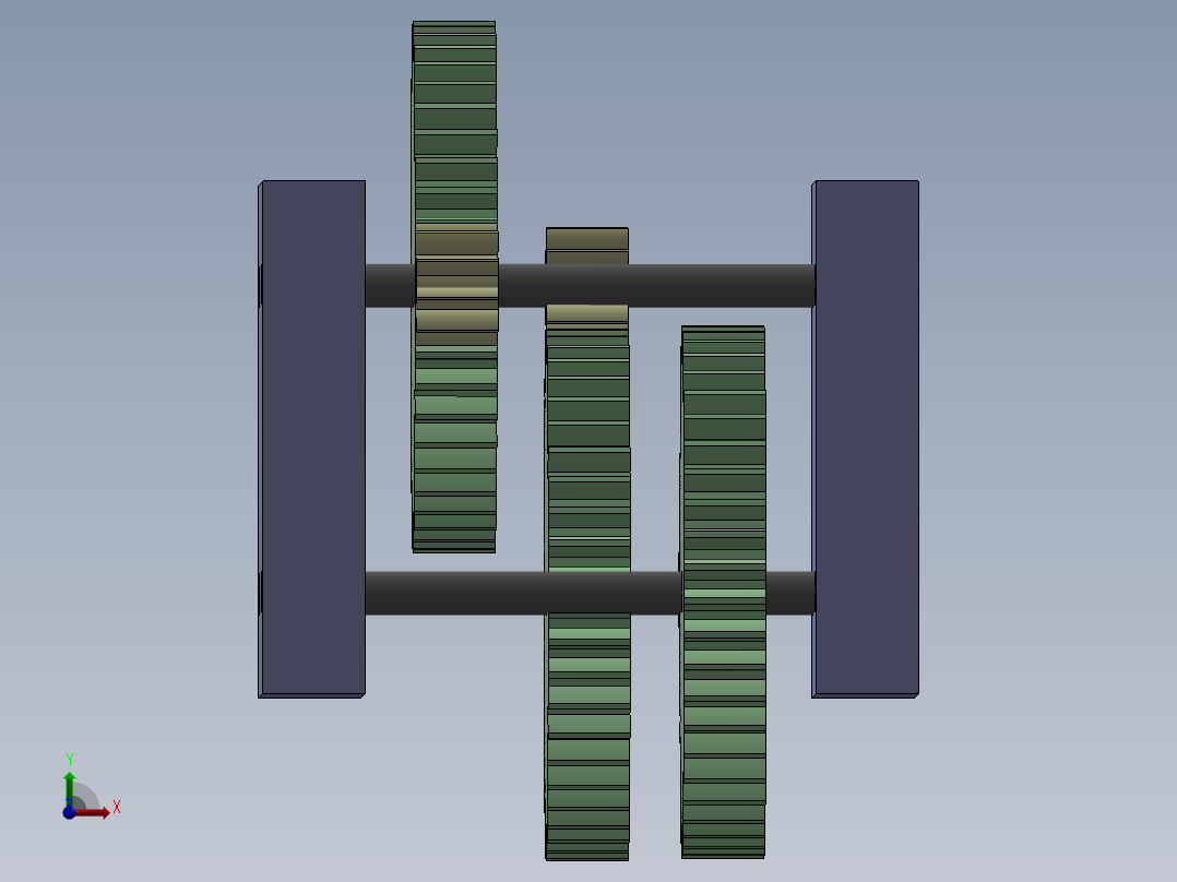 1251齿轮系前视图