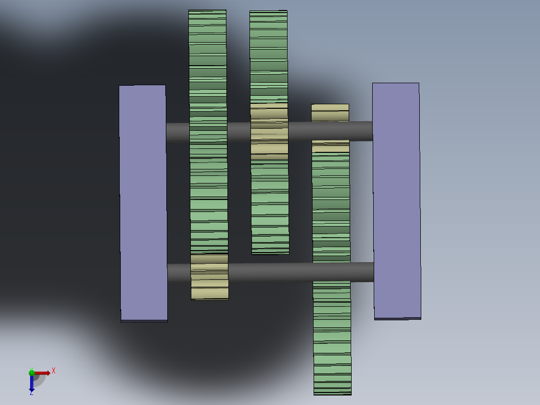 1251齿轮系俯视图