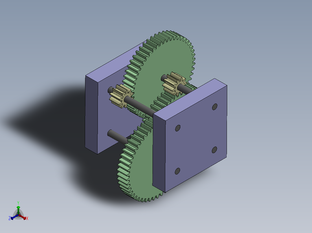 1251齿轮系正等轴测图